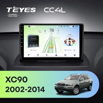 Штатная магнитола Teyes CC4L 6/64 Volvo XC90 (2002-2014) F1