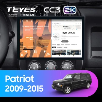 Штатная магнитола Teyes CC3 2K 4/32 Jeep Patriot (2009-2015) (11")