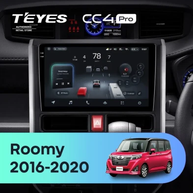 Штатная магнитола Teyes CC4 Pro 8/128 Toyota Roomy (2016-2020) Правый руль