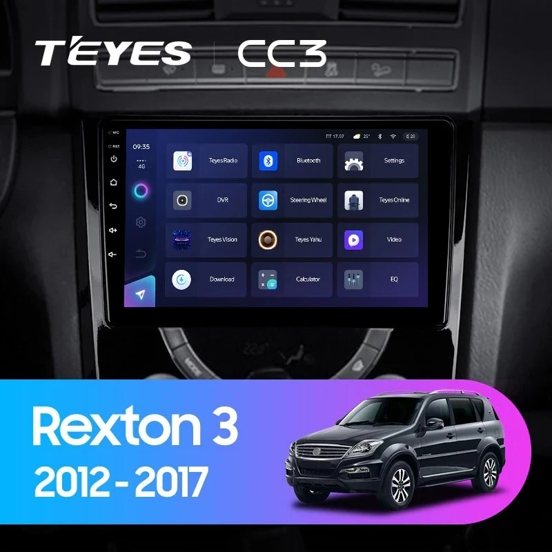 Штатная магнитола Teyes CC3 4/32 SsangYong Rexton Y290 3 (2012-2017)
