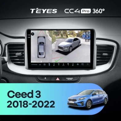 Штатная магнитола Teyes CC4 Pro 360 12/256 Kia Ceed 3 CD (2018-2022)