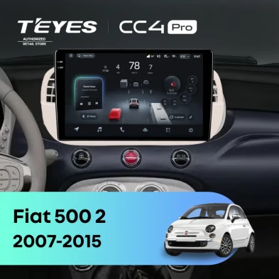 Штатная магнитола Teyes CC4 Pro 12/256 Fiat 500 2 (2007-2015)