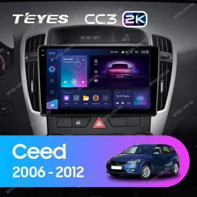 Штатная магнитола Teyes CC3 2K 4/32 Kia Ceed (2006-2009)
