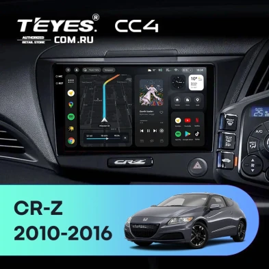 Штатная магнитола Teyes CC4 8/128 Honda CR-Z 1 (2010-2016) Правый руль