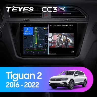 Штатная магнитола Teyes CC3 2K 6/128 Volkswagen Tiguan 2 (2016-2022) Тип-B