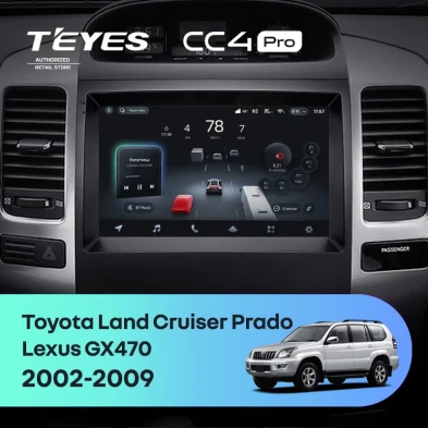 Штатная магнитола Teyes CC4 Pro 12/256 Lexus GX470 (2002-2009) F2