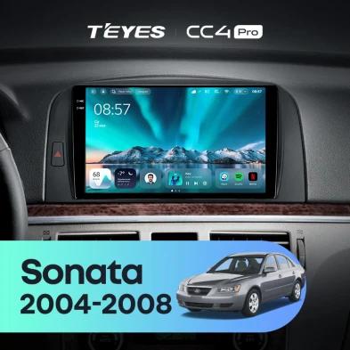 Штатная магнитола Teyes CC4 Pro 12/256 Hyundai Sonata NF (2004-2008)