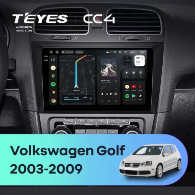 Штатная магнитола Teyes CC4 8/128 Volkswagen Golf (2003-2009)