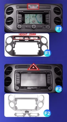 Штатная магнитола Teyes CC3L WiFi 2/32 Volkswagen Tiguan 1 NF (2006-2017) F1
