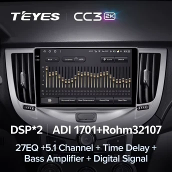 Штатная магнитола Teyes CC3 2K 4/64 Chery M11 A3 (2008-2015)