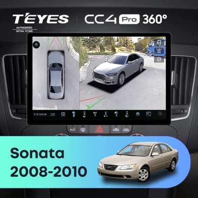 Штатная магнитола Teyes CC4 Pro 360 12/256 Hyundai Sonata NF (2008-2010) F2 (13")
