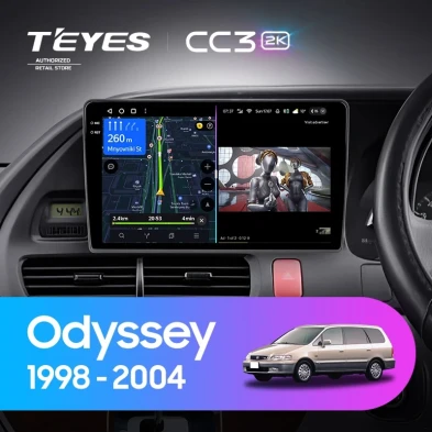 Штатная магнитола Teyes CC3 2K 6/128 Honda Odyssey RL1 (1998-2004) Тип-B Правый руль