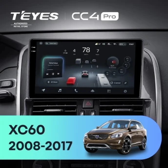 Штатная магнитола Teyes CC4 Pro 12/256 Volvo XC60 I 1 (2013-2017) Тип-B