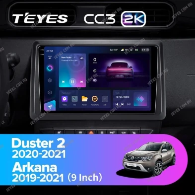 Штатная магнитола Teyes CC3 2K 4/32 Renault Arkana (2019-2021) F2