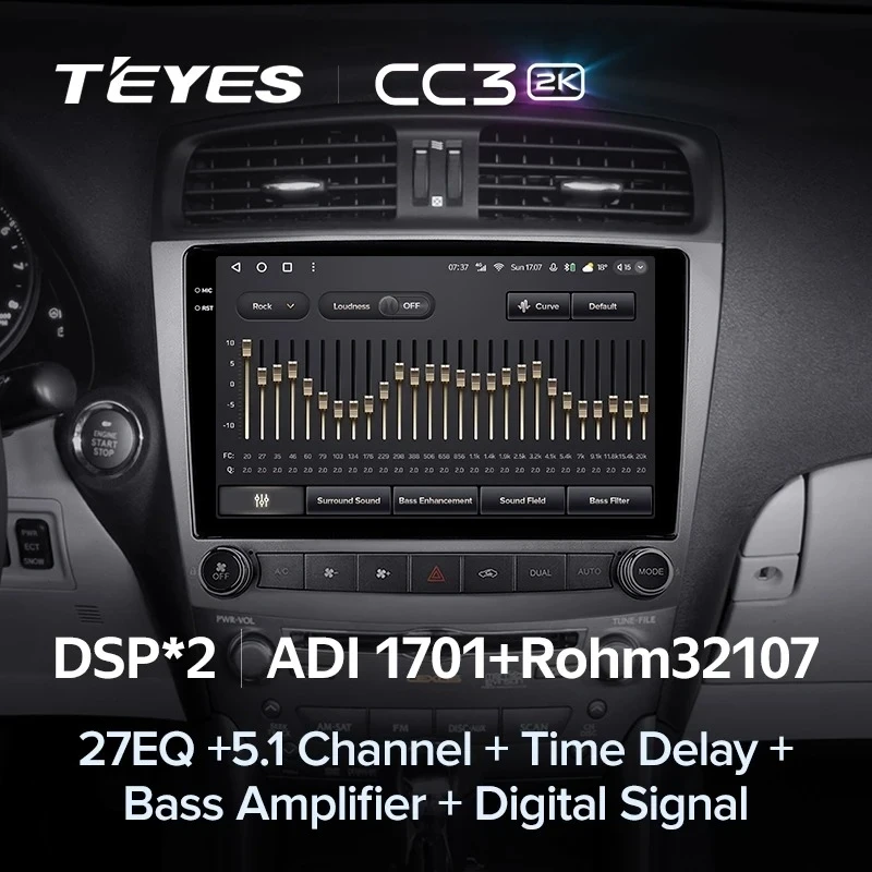 Штатная магнитола Teyes CC3 2K 4/64 Lexus IS250 XE20 (2005-2013) (Lp)