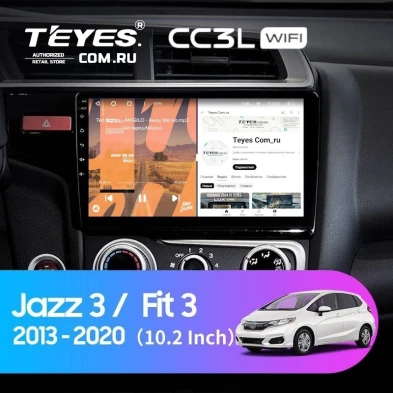 Штатная магнитола Teyes CC3L WiFi 2/32 Honda Fit 3 (2013-2020) Тип-A