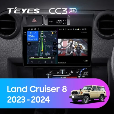 Штатная магнитола Teyes CC3 2K 360 6/128 Toyota Land Cruiser 8 J70 70 (2023-2024)