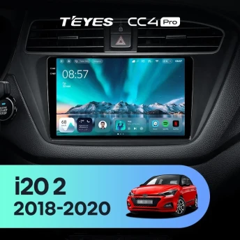 Штатная магнитола Teyes CC4 Pro 8/128 Hyundai i20 2 GB (2018-2020)