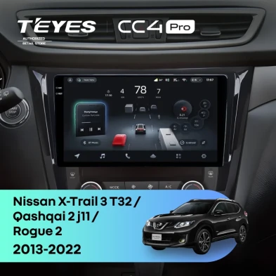 Штатная магнитола Teyes CC4 Pro 12/256 Nissan X-Trail 3 T32 (2013-2022) F3 Тип-AB