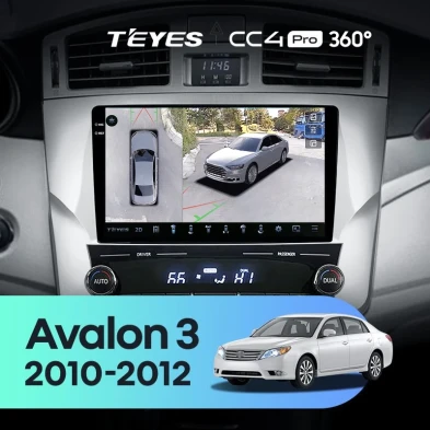 Штатная магнитола Teyes CC4 Pro 360 12/256 Toyota Avalon 3 XX30 (2010-2012) F2
