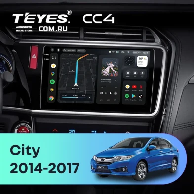 Штатная магнитола Teyes CC4 8/128 Honda City (2014-2017) Тип-A