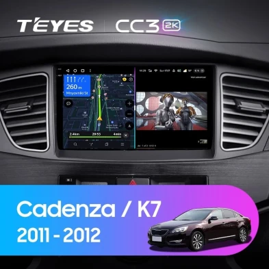 Штатная магнитола Teyes CC3 2K 6/128 Kia Cadenza K7 (2011-2012)