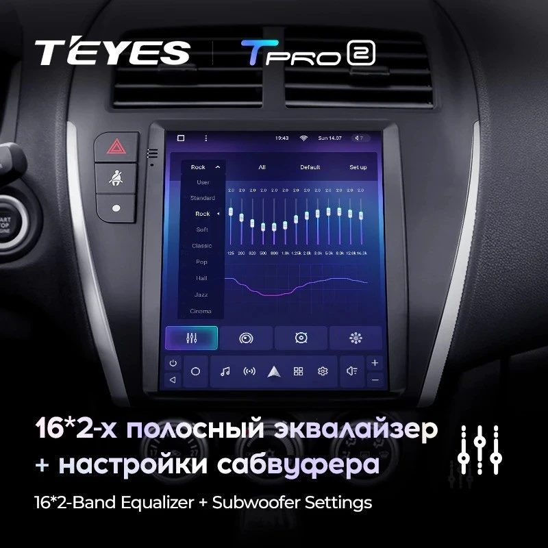 Штатная магнитола Tesla style Teyes TPRO 2 6/128 Mitsubishi ASX 1 (2010-2016) Тип-A