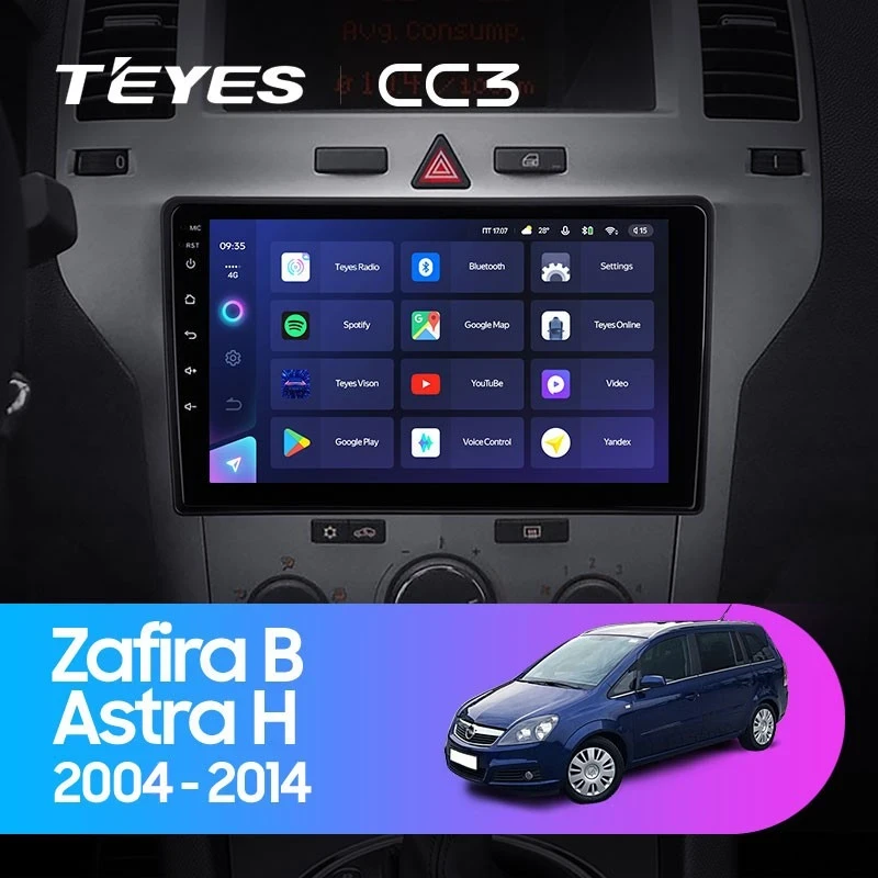 Штатная магнитола Teyes CC3 4/32 Opel Astra H (2004-2014) F2