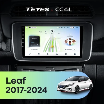 Штатная магнитола Teyes CC4L 6/64 Nissan Leaf ZE1 (2017-2024)