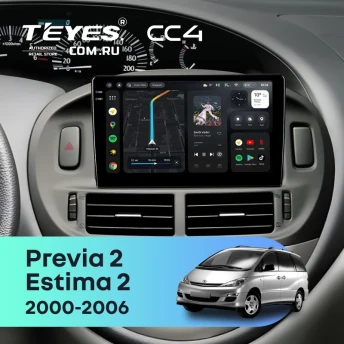 Штатная магнитола Teyes CC4 8/128 Toyota Previa 2 (2000-2006)