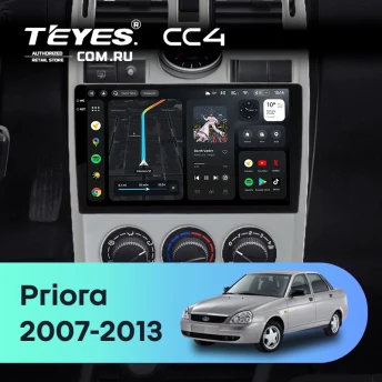 Штатная магнитола Teyes CC4 8/128 LADA Priora 1 (2007-2013) F2 (серебро)
